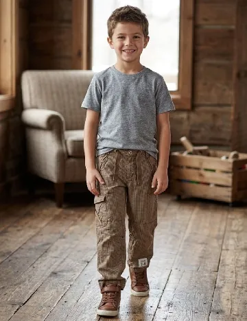 Pantaloni Zara, maro