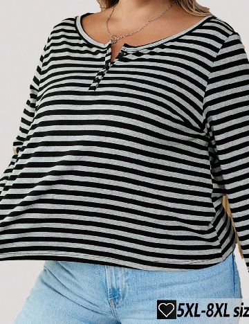 Bluza SHEIN CURVE, gri/negru