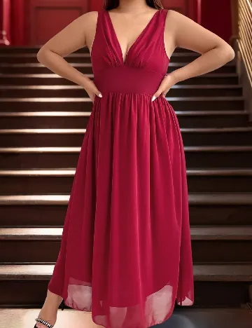 Rochie lunga SHEIN CURVE, rosu