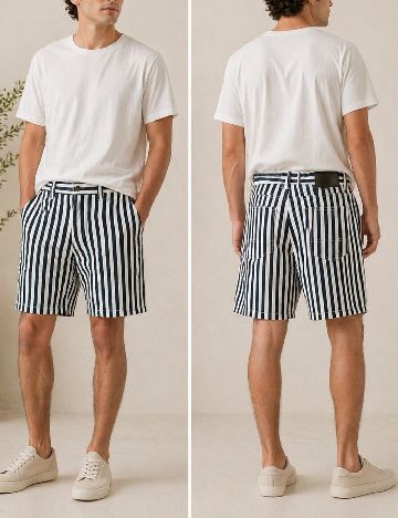 Pantaloni scurti Bershka, bleumarin