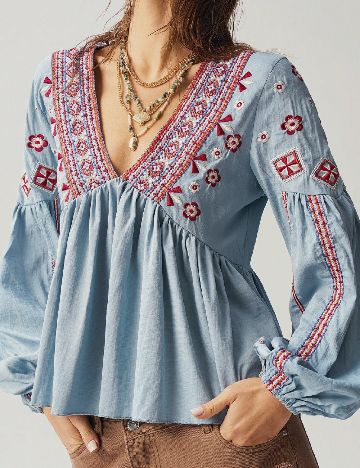 Bluza SHEIN CURVE, albastru