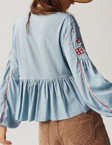 Bluza SHEIN CURVE, albastru