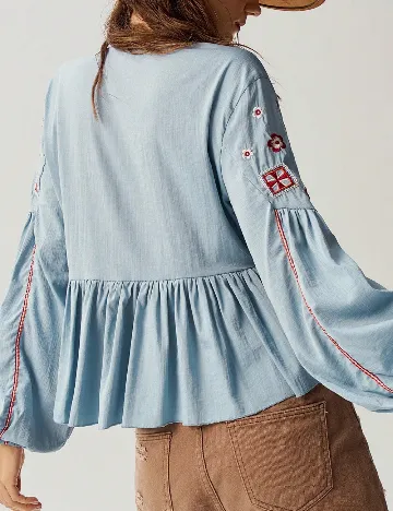 Bluza SHEIN CURVE, albastru