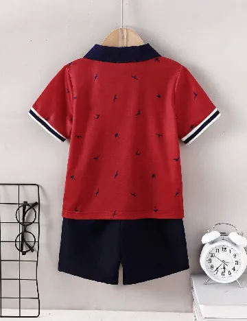 Compleu Shein Kids, bleumarin/rosu