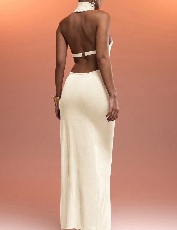 Rochie lunga SHEIN, galben deschis