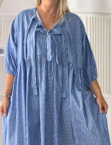 Rochie medie SHEIN CURVE, albastru