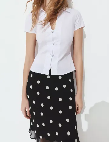 Camasa Pull&Bear, alb