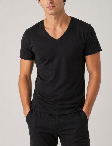 Tricou Pull&Bear, negru