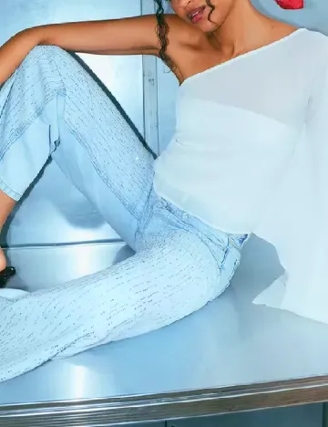 Bluza Stradivarius, ecru