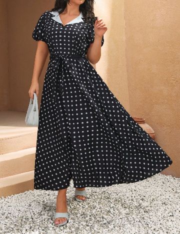 Rochie lunga SHEIN CURVE, negru