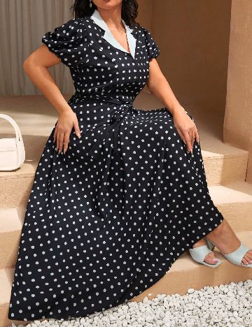 Rochie lunga SHEIN CURVE, negru