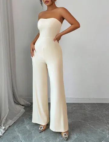 Salopeta SHEIN, crem