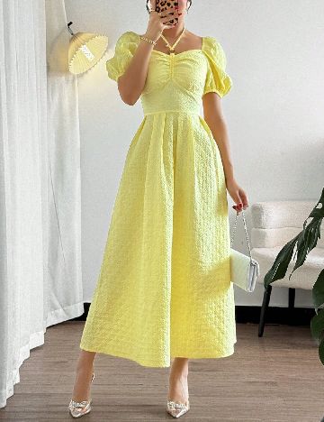 Rochie medie SHEIN, galben