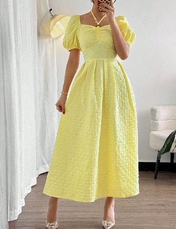 Rochie medie SHEIN, galben