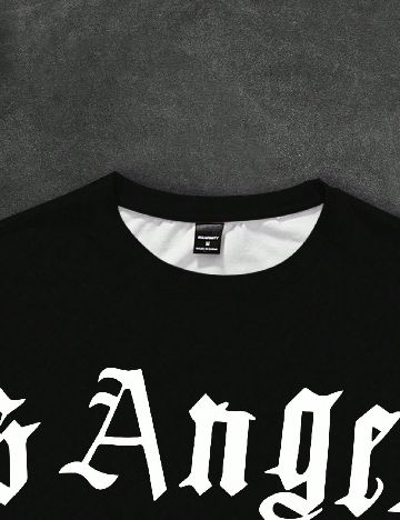 Tricou SHEIN Plus Size Men, negru