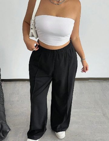 Pantaloni SHEIN CURVE, negru