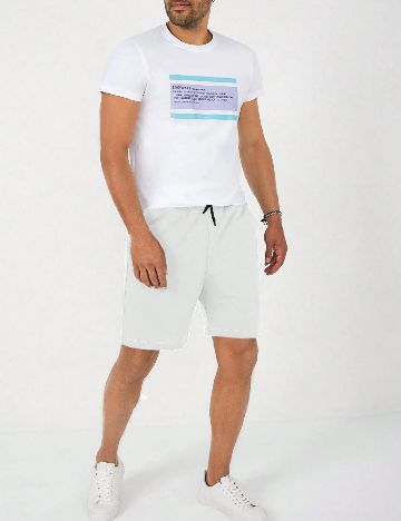 Pantaloni scurti SHEIN, alb