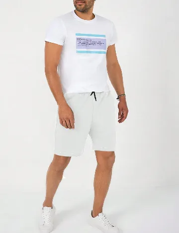 Pantaloni scurti SHEIN, alb