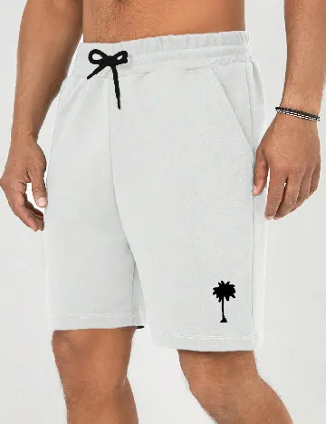 Pantaloni scurti SHEIN, alb