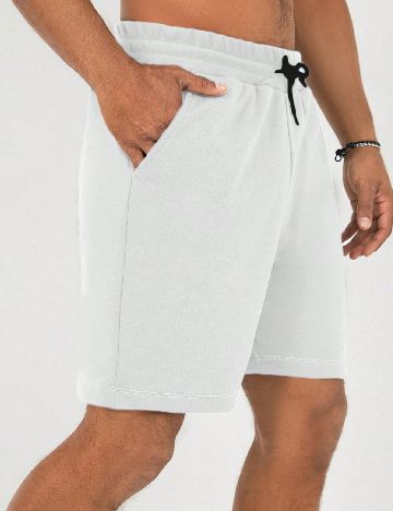 Pantaloni scurti SHEIN, alb