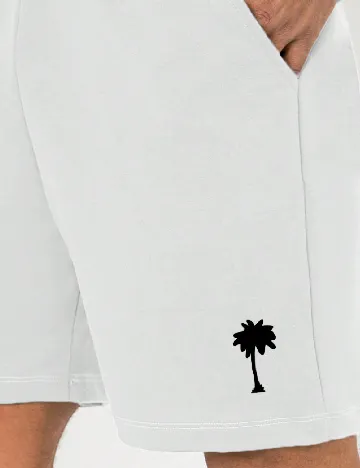 Pantaloni scurti SHEIN, alb