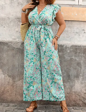 Salopeta SHEIN CURVE, floral print