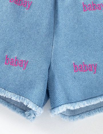 Compleu Shein Kids, roz/albastru