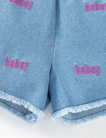 Compleu Shein Kids, roz/albastru