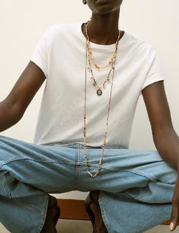 Set Coliere 3 bucati Zara, auriu