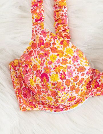 Costum de baie SHEIN, floral print