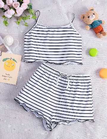 Pijama Shein Kids, alb