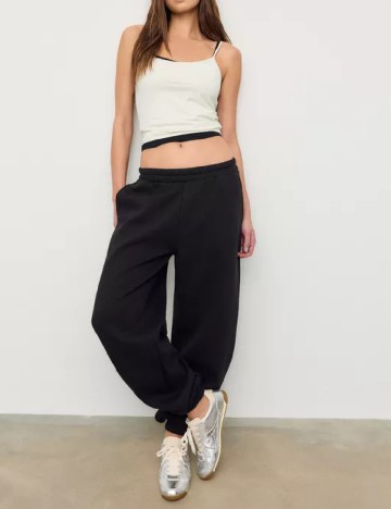 Pantaloni Stradivarius, negru