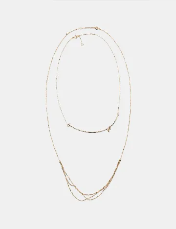 Set Coliere 2 bucati Zara, auriu