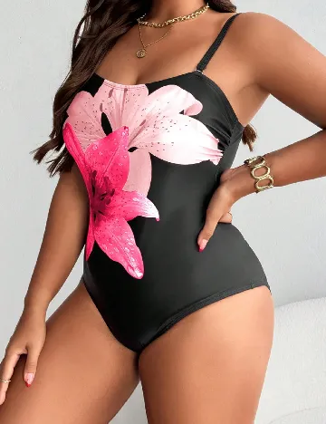 Costum de baie SHEIN CURVE, negru