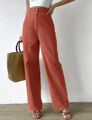 Pantaloni SHEIN, caramiziu