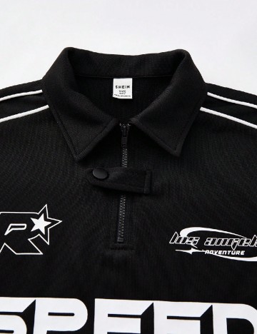 Tricou Shein Kids, negru