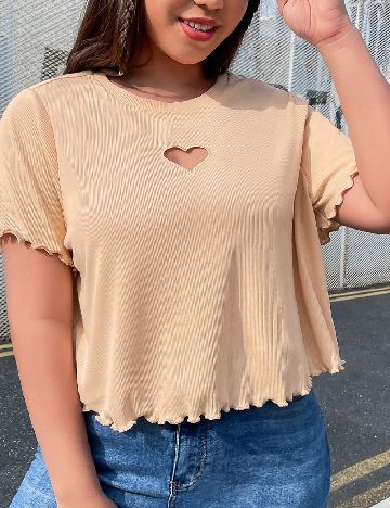 Top SHEIN CURVE, piersica