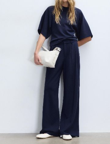 Pantaloni Stradivarius, bleumarin