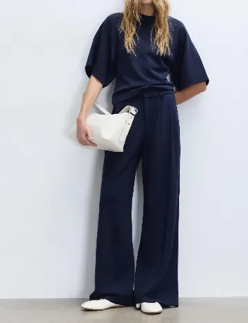 Pantaloni Stradivarius, bleumarin