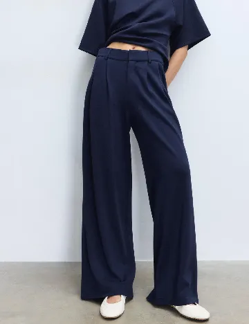 Pantaloni Stradivarius, bleumarin