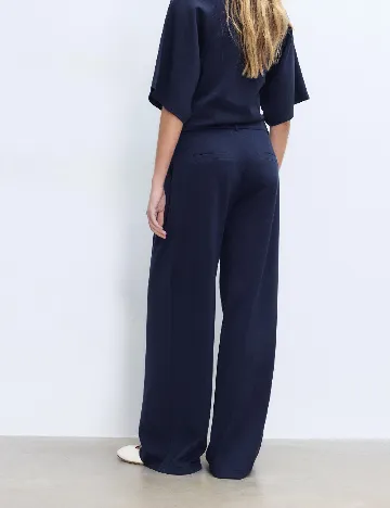 Pantaloni Stradivarius, bleumarin