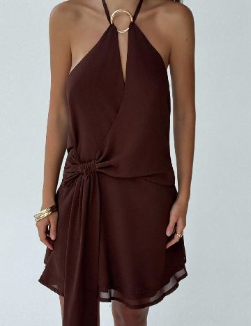 Rochie scurta SHEIN, maro