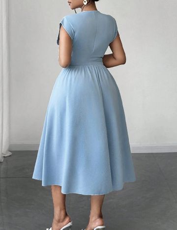 Rochie medie SHEIN CURVE, albastru