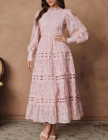 Rochie lunga Savoree, roz