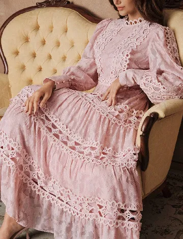 Rochie lunga Savoree, roz