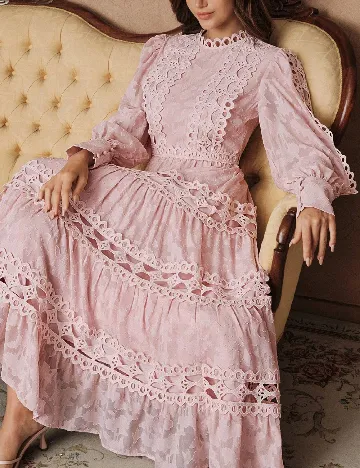 Rochie lunga Savoree, roz