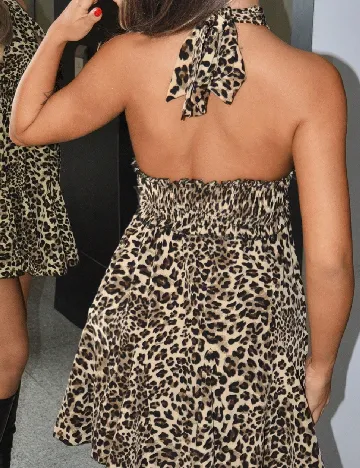 Rochie scurta SHEIN, animal print