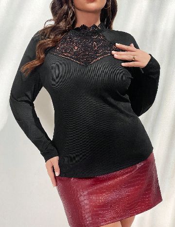 Bluza SHEIN CURVE, negru