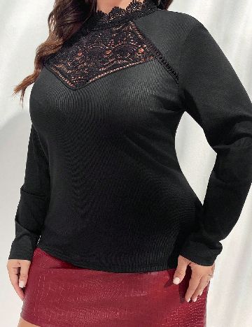 Bluza SHEIN CURVE, negru