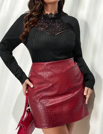 Bluza SHEIN CURVE, negru